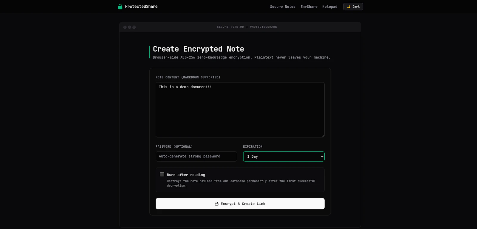 ProtectedShare screenshot 2
