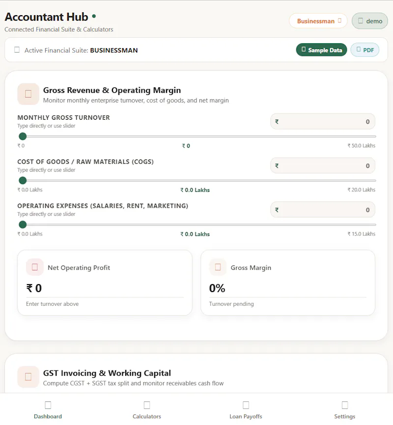 HisaabSetu — Sovereign Financial Suite screenshot 2