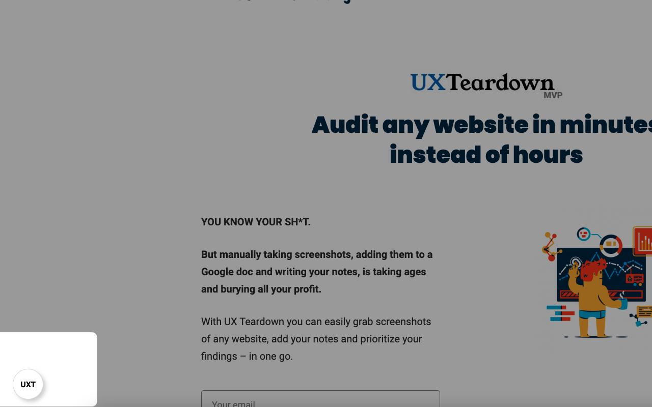 UX Teardown gallery image