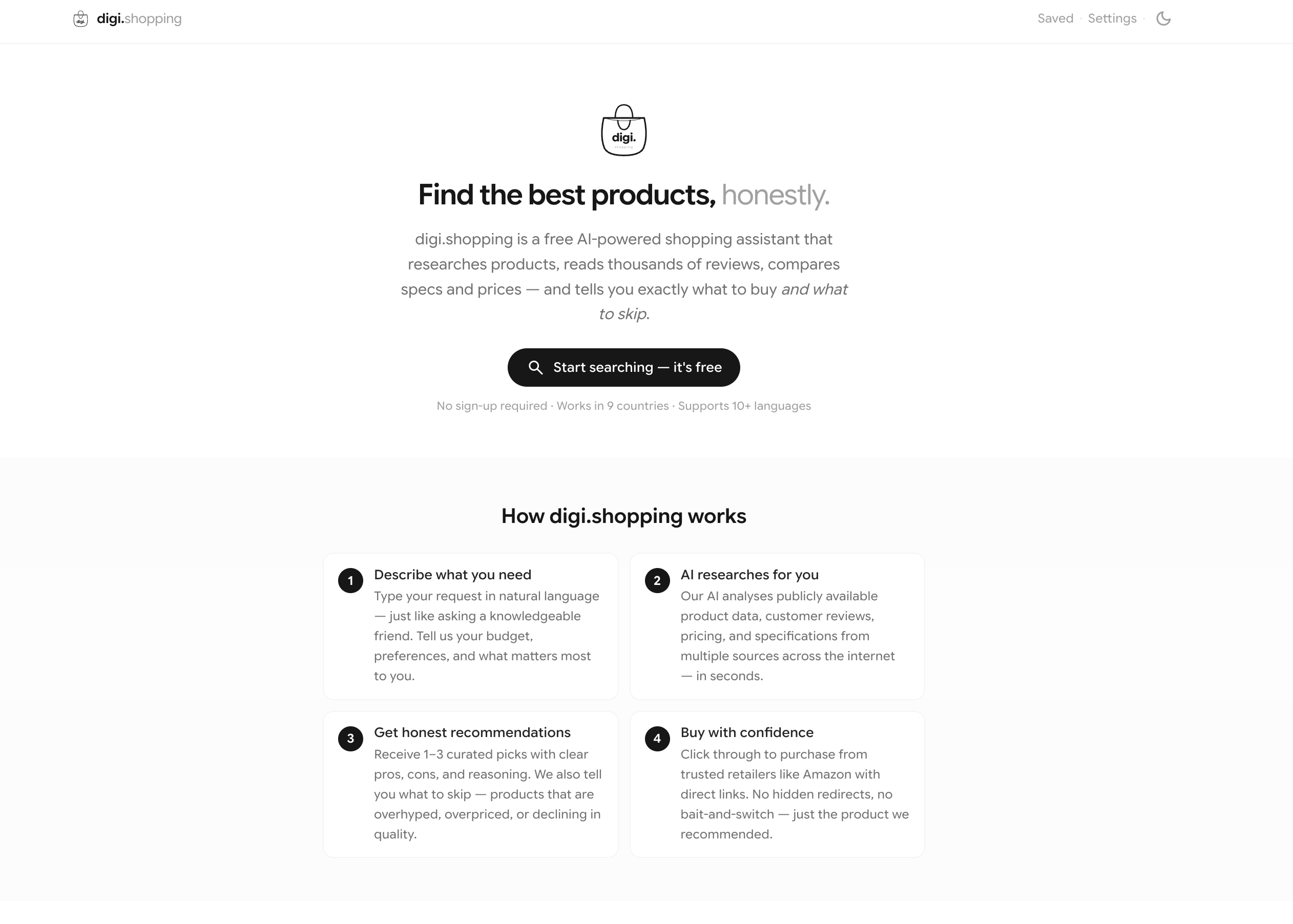 digi.shopping - Screenshot 4 showing product features and functionality