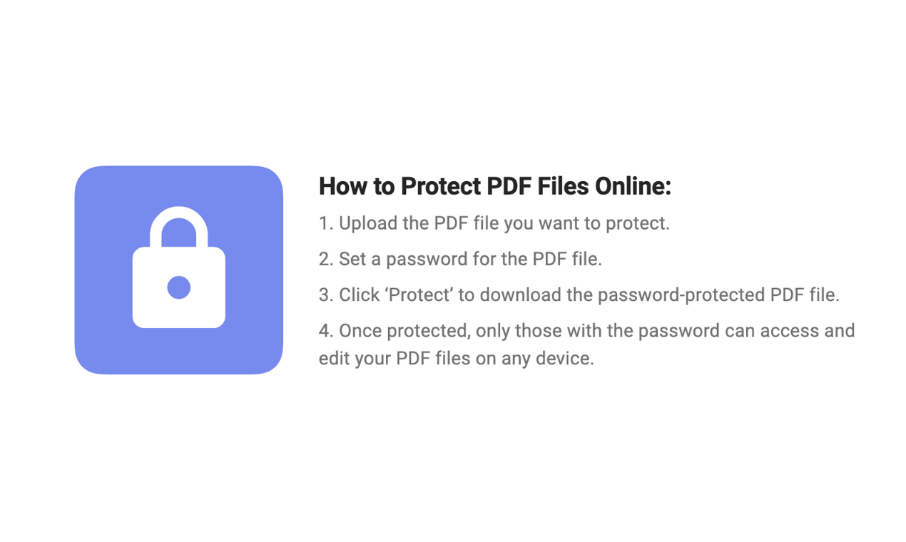 PDF'yi koruyun - PDF'lerinizi saniyeler içinde şifre koruması ile güvence altına alın medya 5