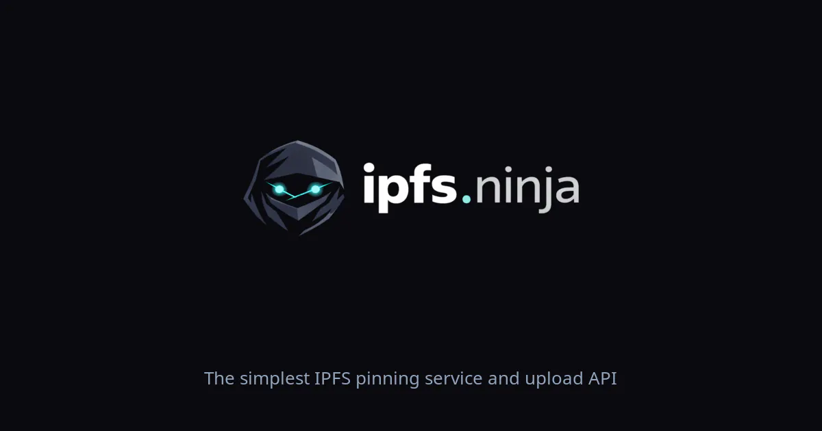 IPFS.NINJA 제품 배너