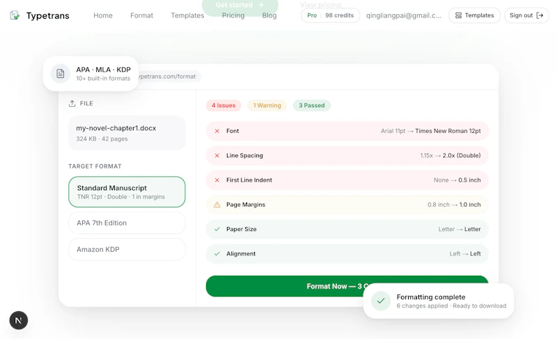 Typetrans screenshot 2