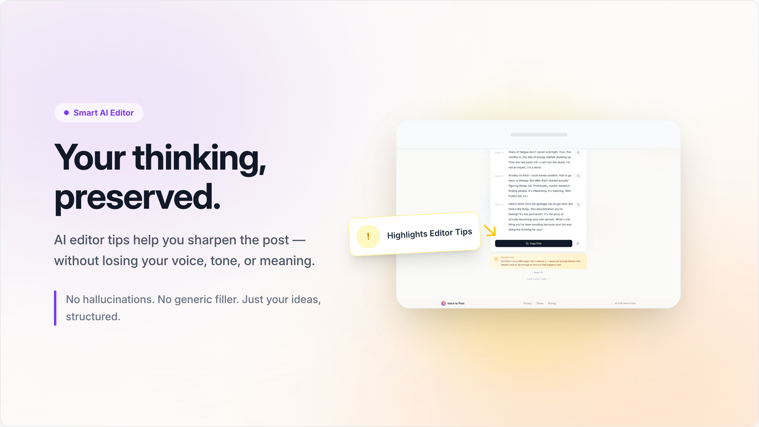 Voice to Post gallery image