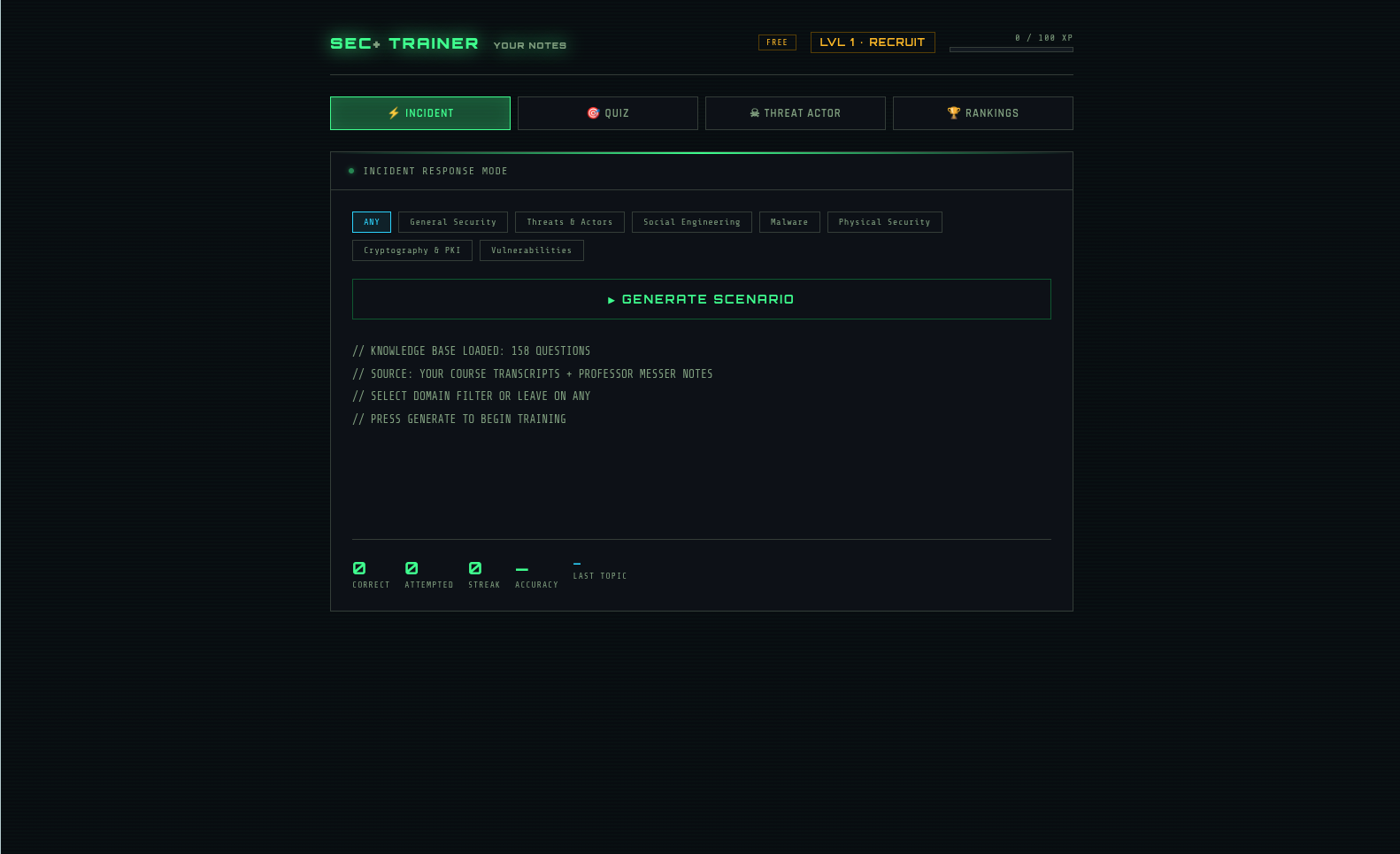 Sec+ Study Tool gallery image