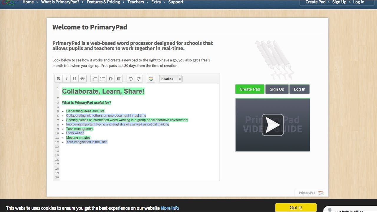 PrimaryPad gallery image