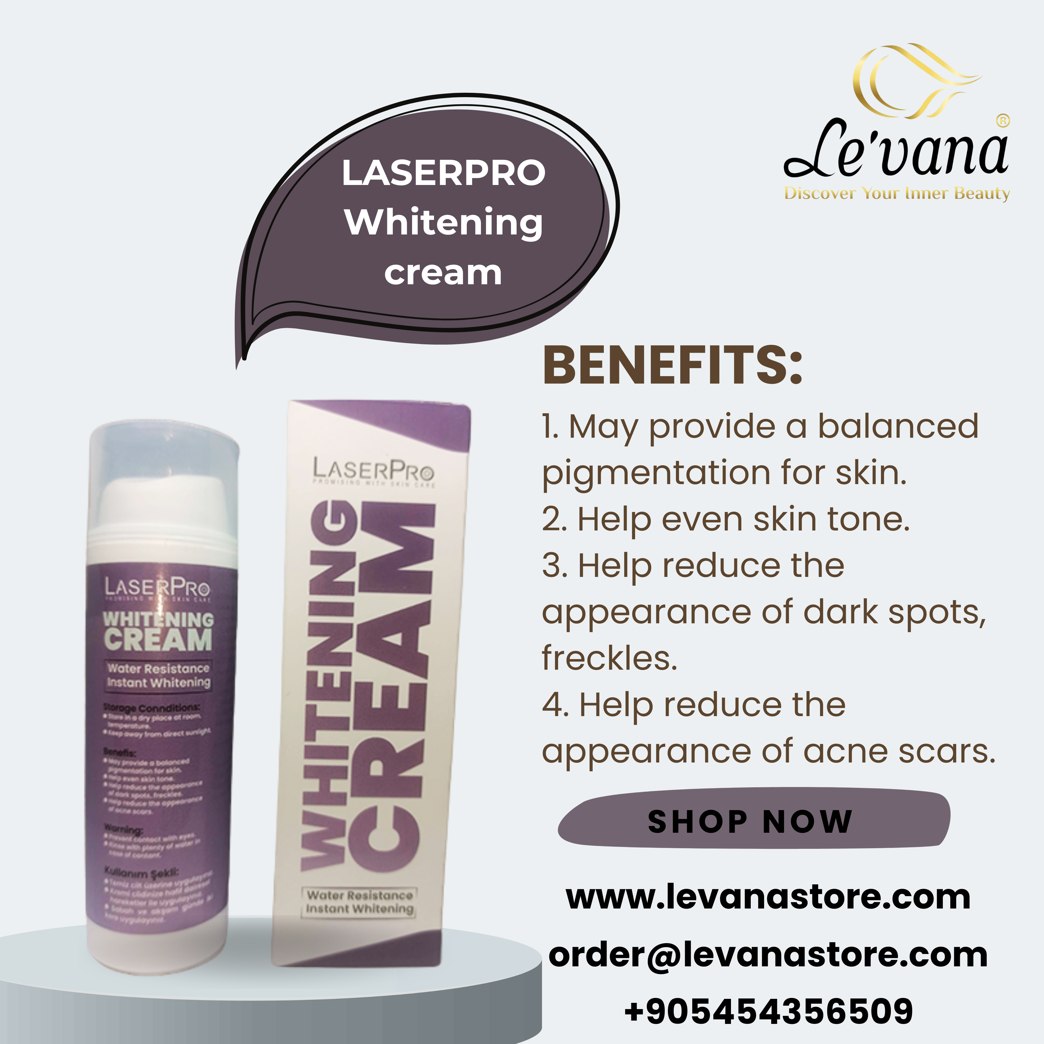LASERPRO Whitening cream media 2