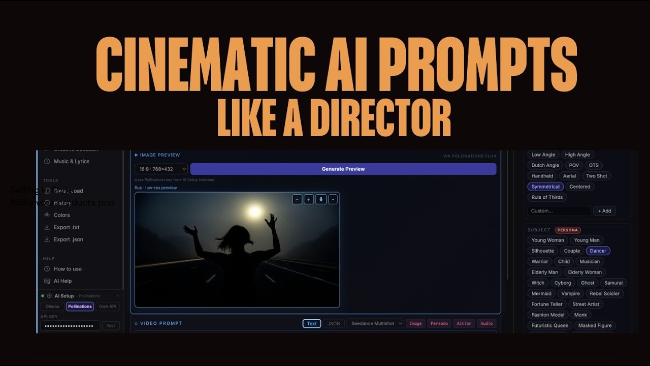 Cinematic Prompt Suite gallery image