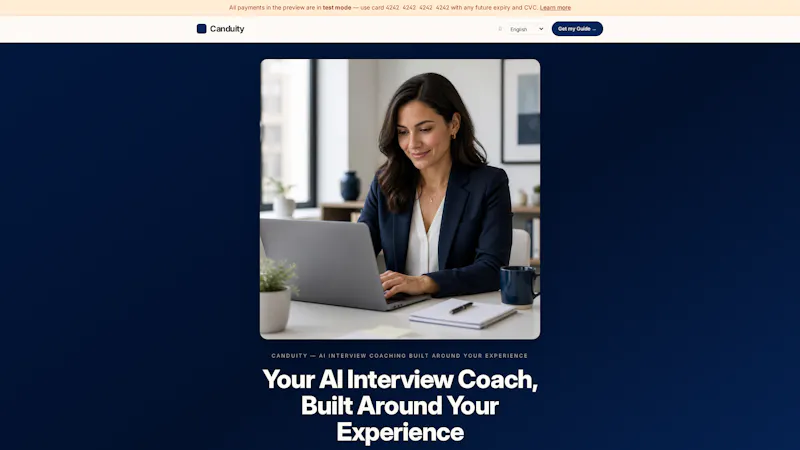 Canduity: AI Interview Coach  screenshot 1