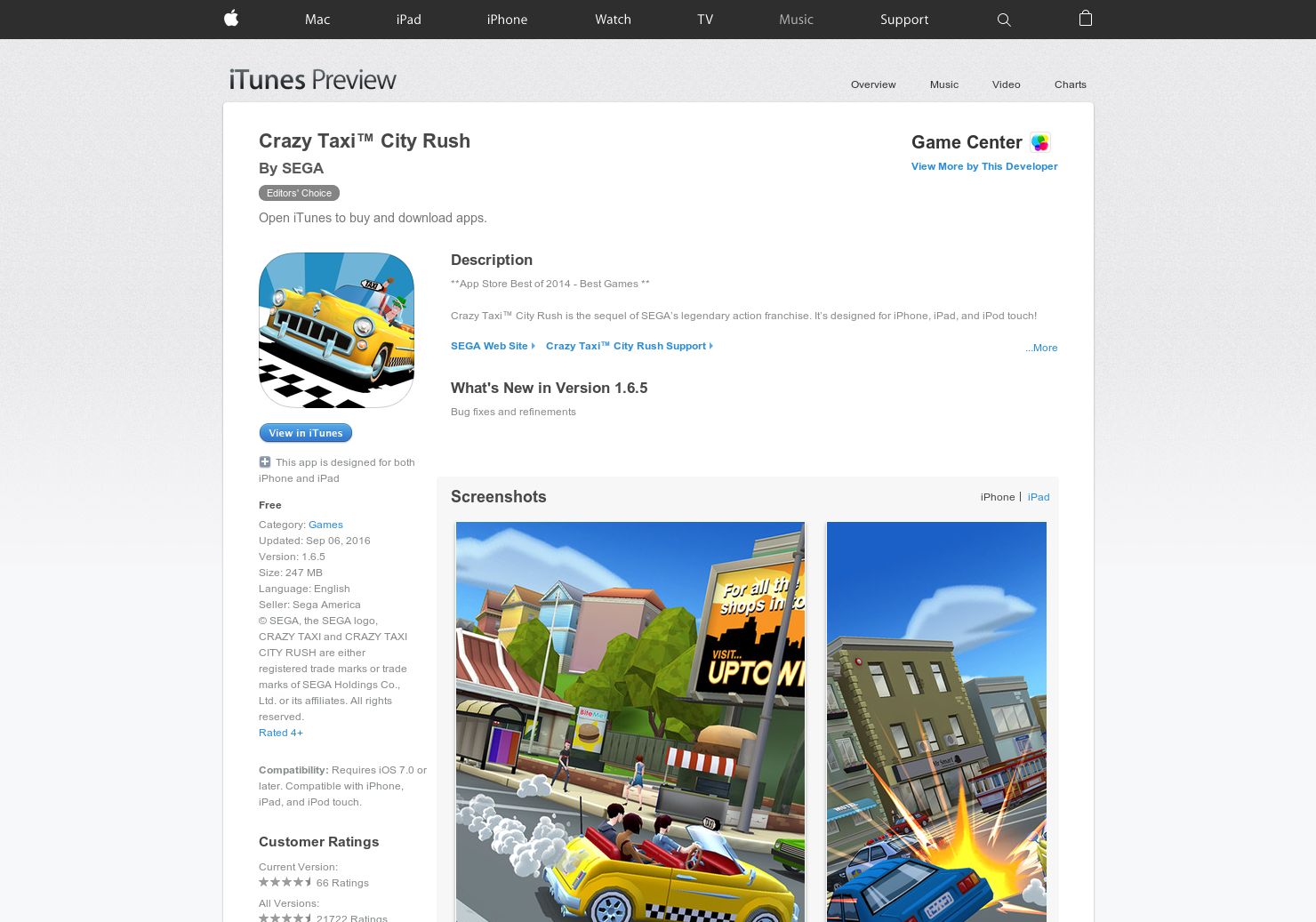 Crazy Taxi City Rush