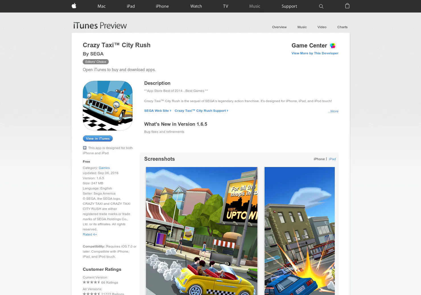 Crazy Taxi City Rush
