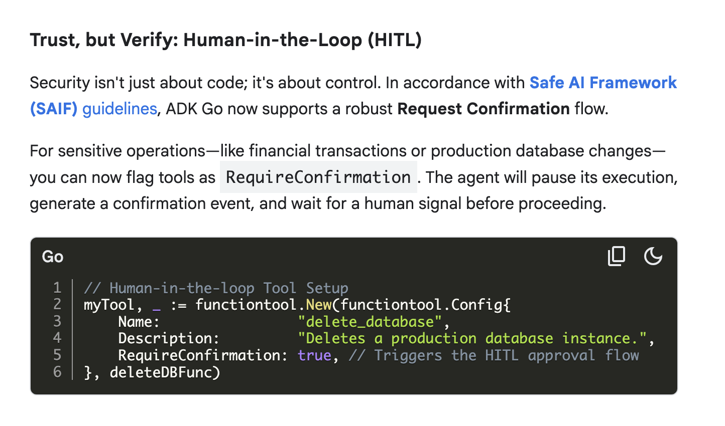 Google's ADK for Go 1.0 gallery image