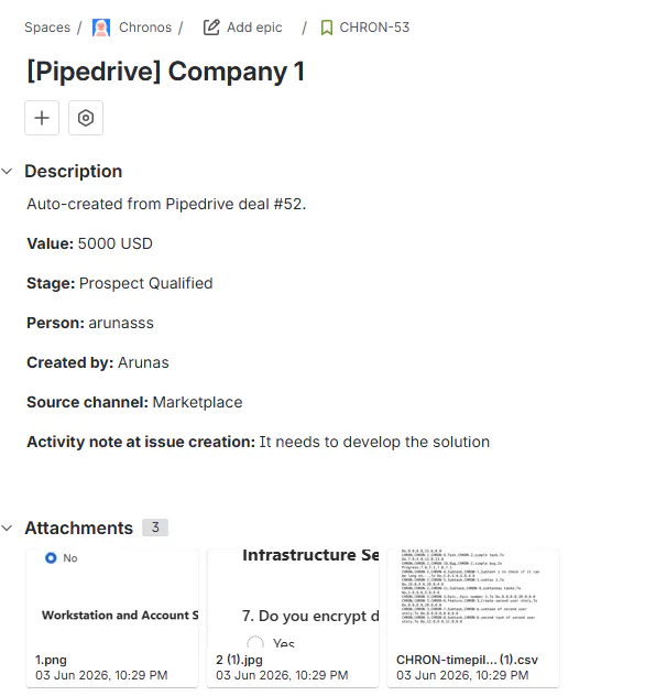 Pipedrive Integration for Jira gallery image
