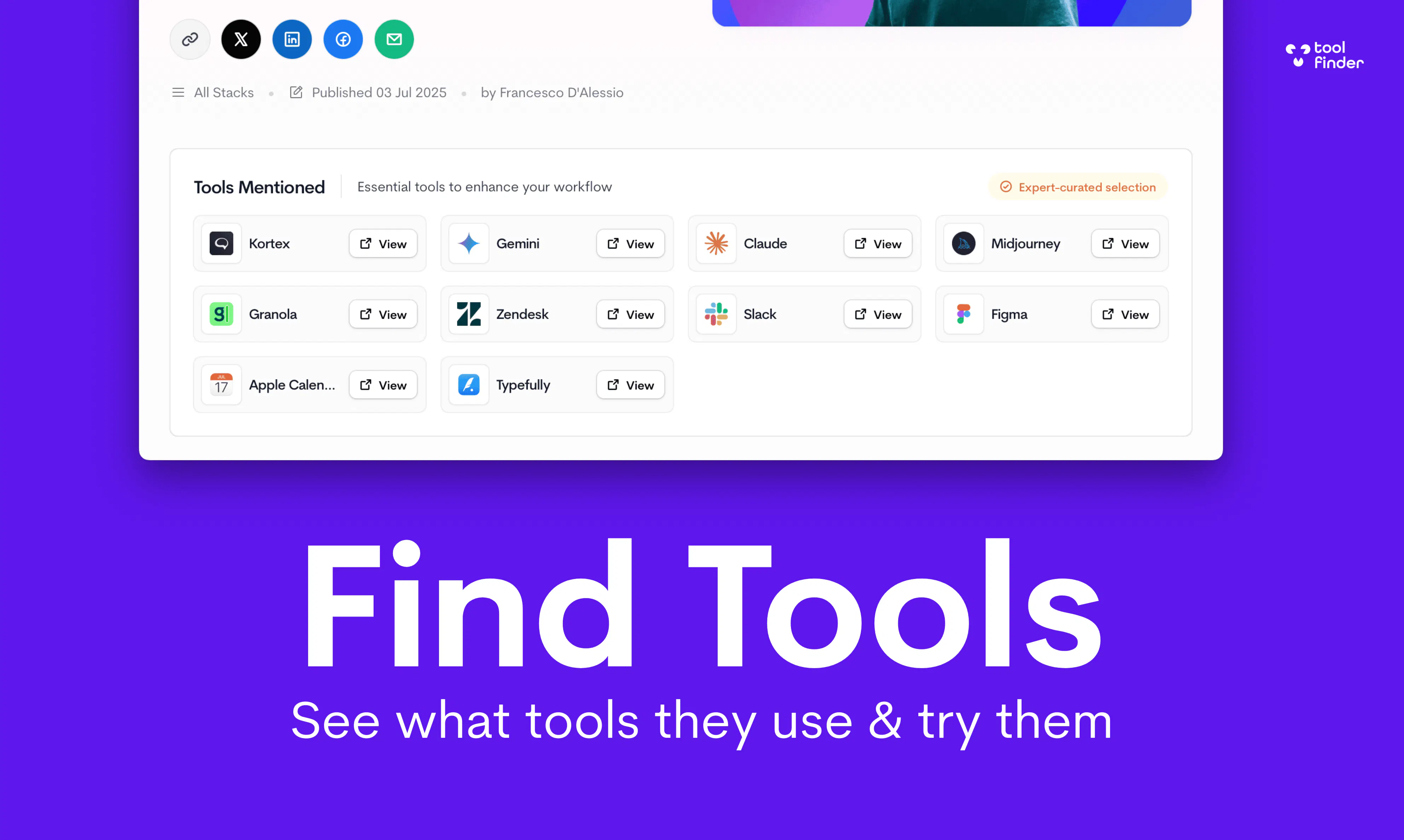 Tool Finder - Find Productivity Tools: Find the best productivity tools ...