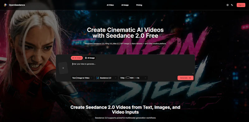 Openseedance: Seedance 2.0 Video screenshot 1