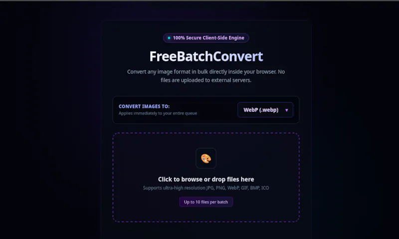 FreeBatchConvert screenshot 1