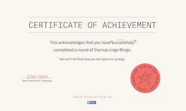 Startup Lingo Bingo gallery image