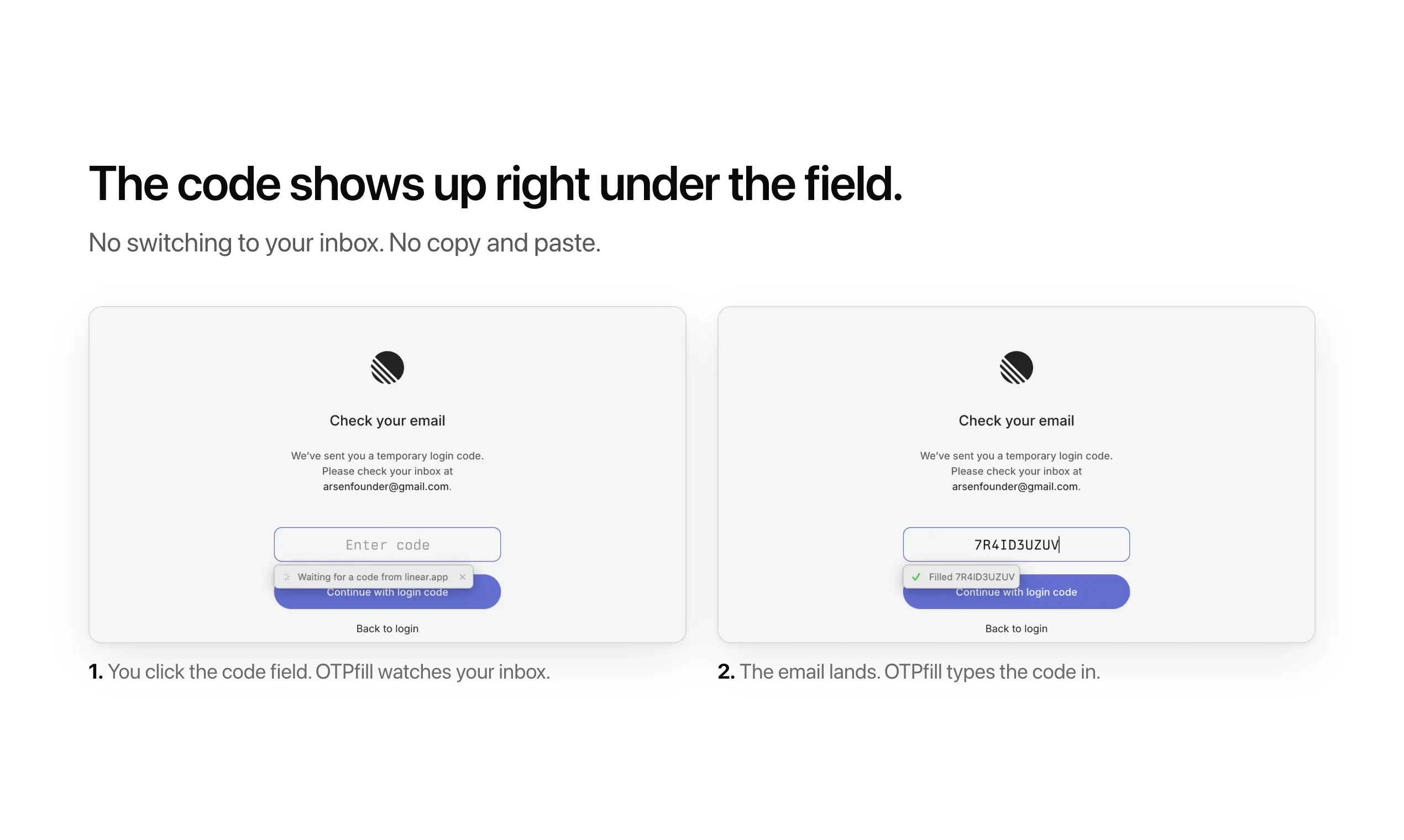OTPfill gallery image