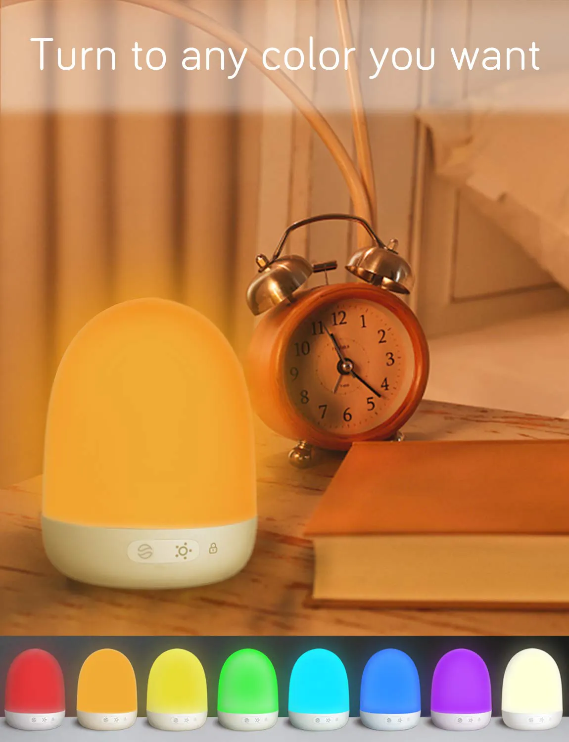 Conor Portable Night Lights with 7 Color