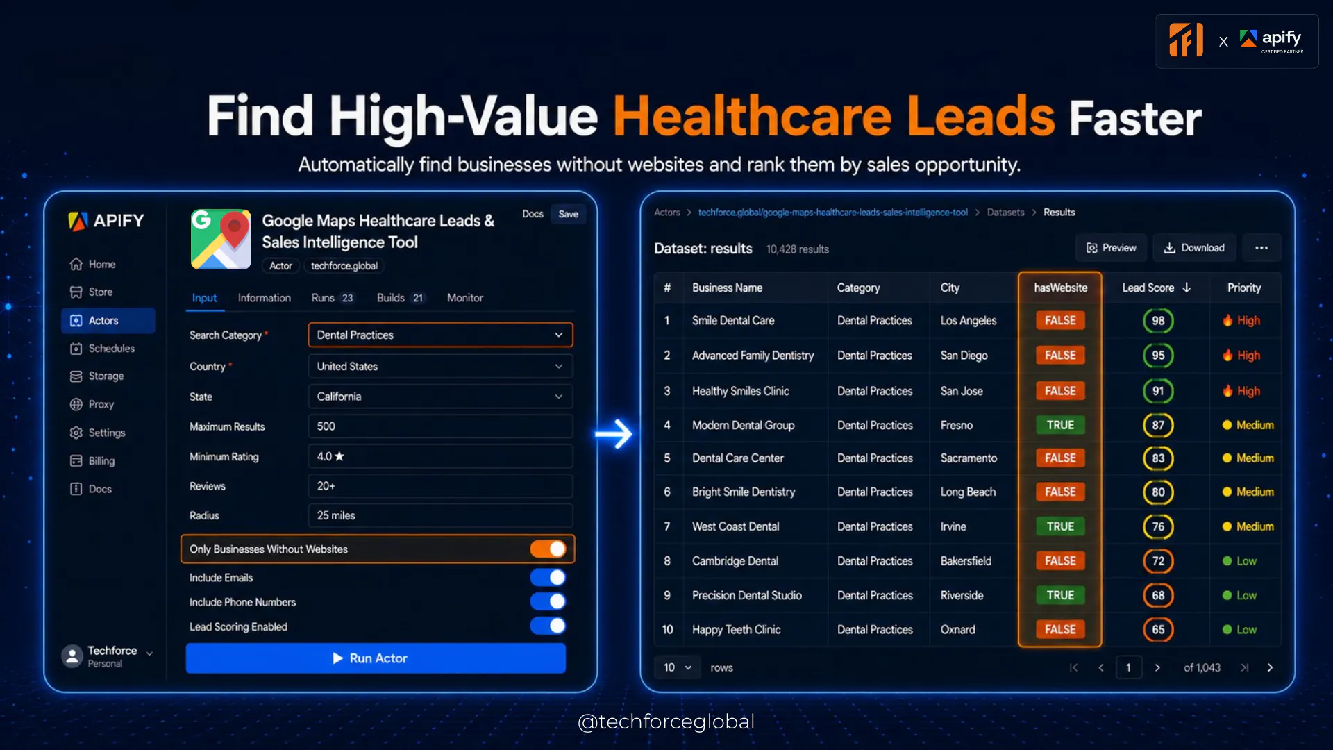 Google Maps Healthcare Lead Finder gallery image