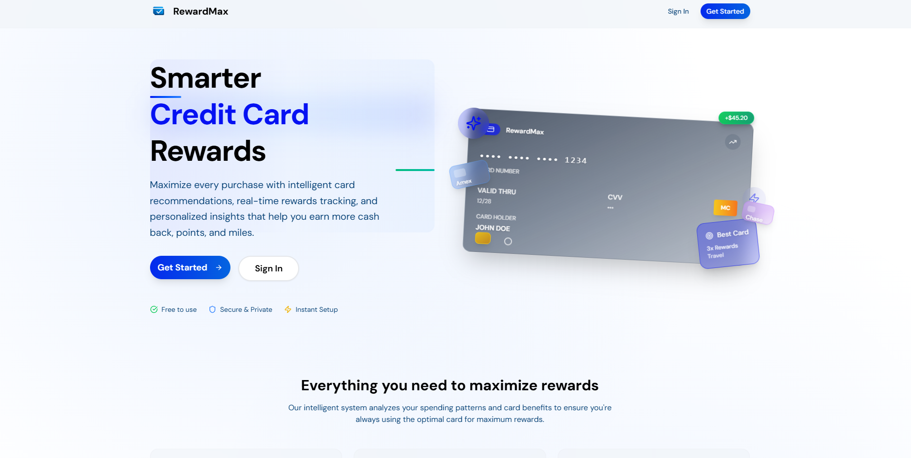 Rewardmax - Максимизируйте вознаграждения кредитной карты - без электронных таблиц, без стресса медиа 3