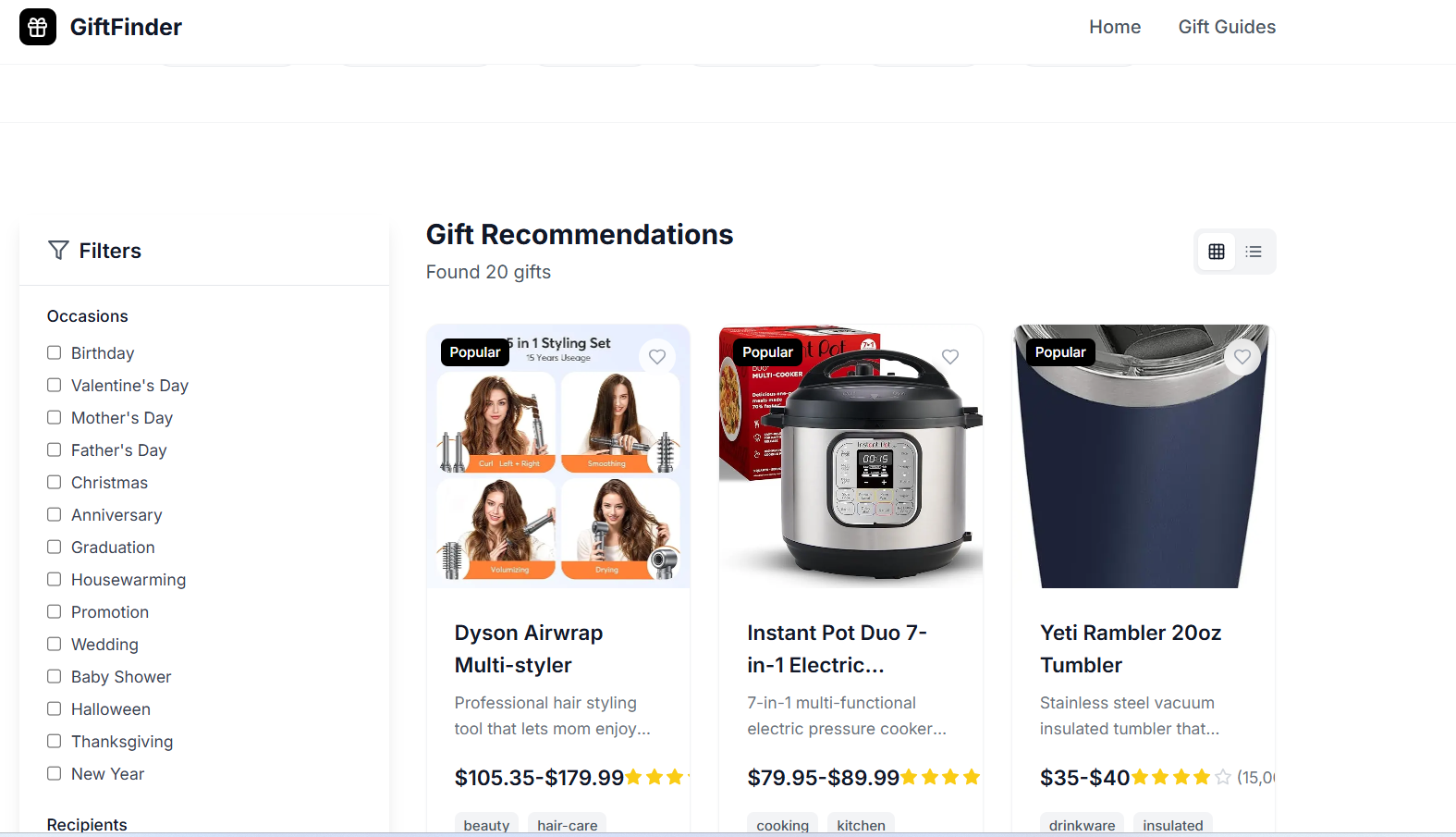 Media Giftfinder - Cari hadiah yang sempurna untuk setiap kesempatan 1