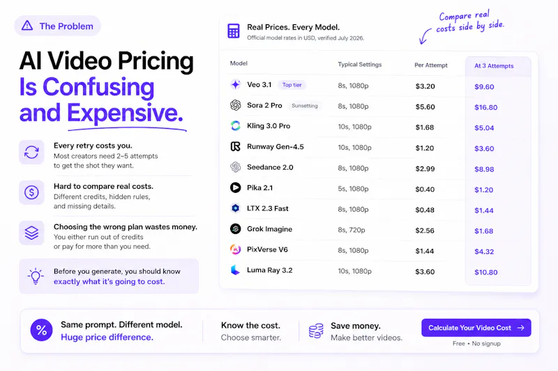 AI Video Cost Calculator screenshot 2