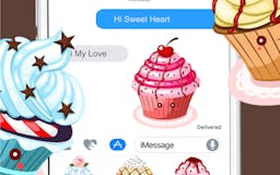 Cupcake Emoji & Stickers for iMessage media 1