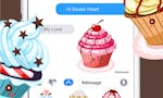 Cupcake Emoji & Stickers for iMessage image