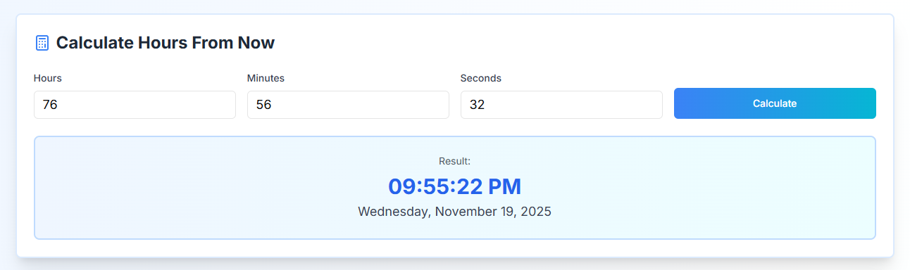 HoursFromNow.tech gallery image