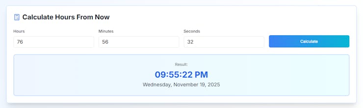 HoursFromNow.tech gallery image