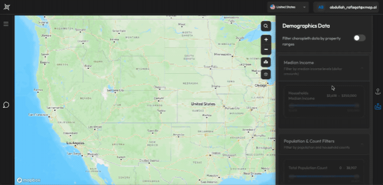 XMAP - Chiedi alla mappa qualsiasi cosa - La mappa AI che ti mostra dove espandere, costruire o investire. media 8