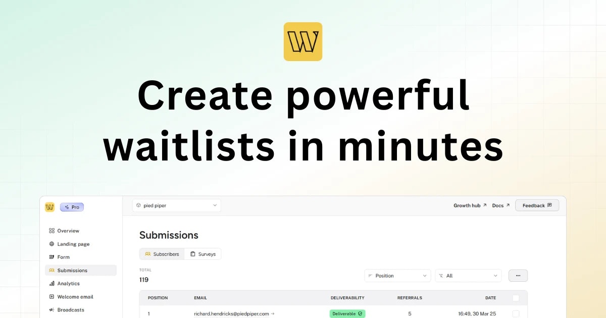Média Waitlister 2.0 - A clever entrepreneur's friend 1