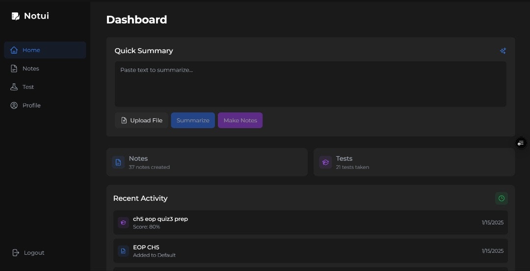 Notiert - KI-Notiz- und Testplattform Medien 2