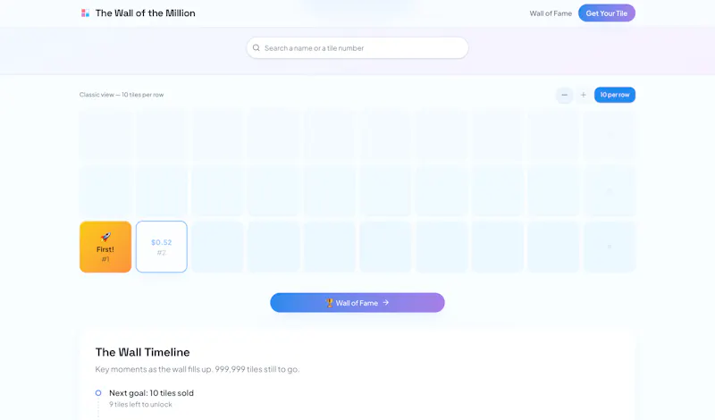 The Wall Of The Million screenshot 3