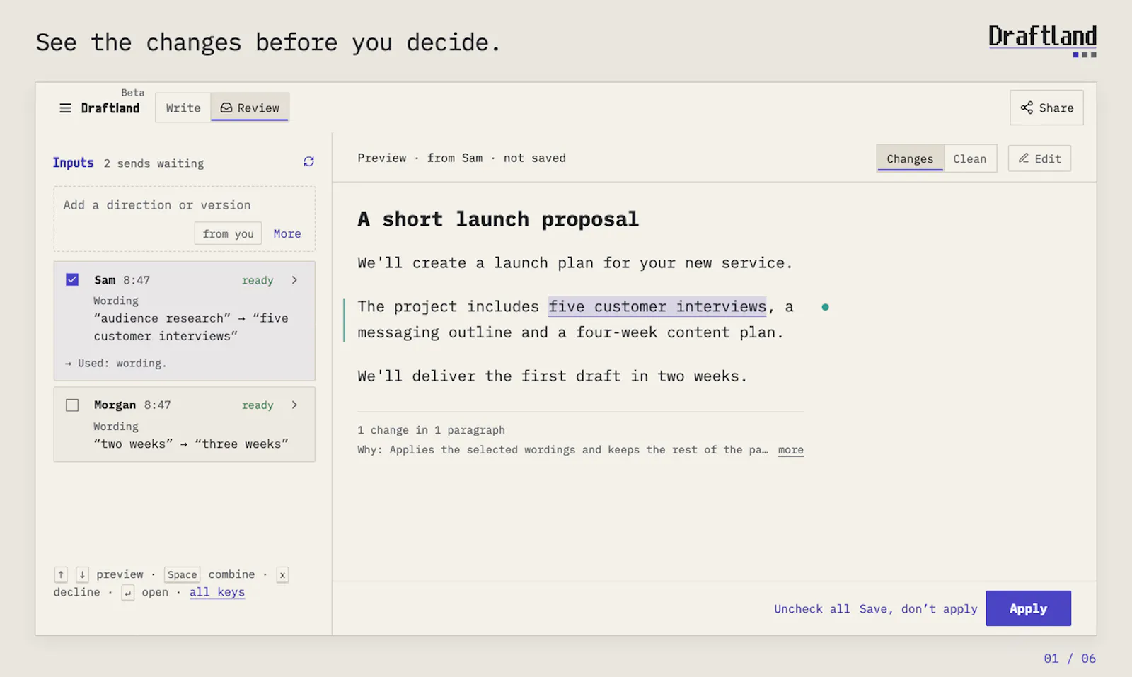 Draftland screenshot 2