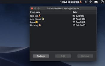 CountdownBar - days counter 2.0 gallery image