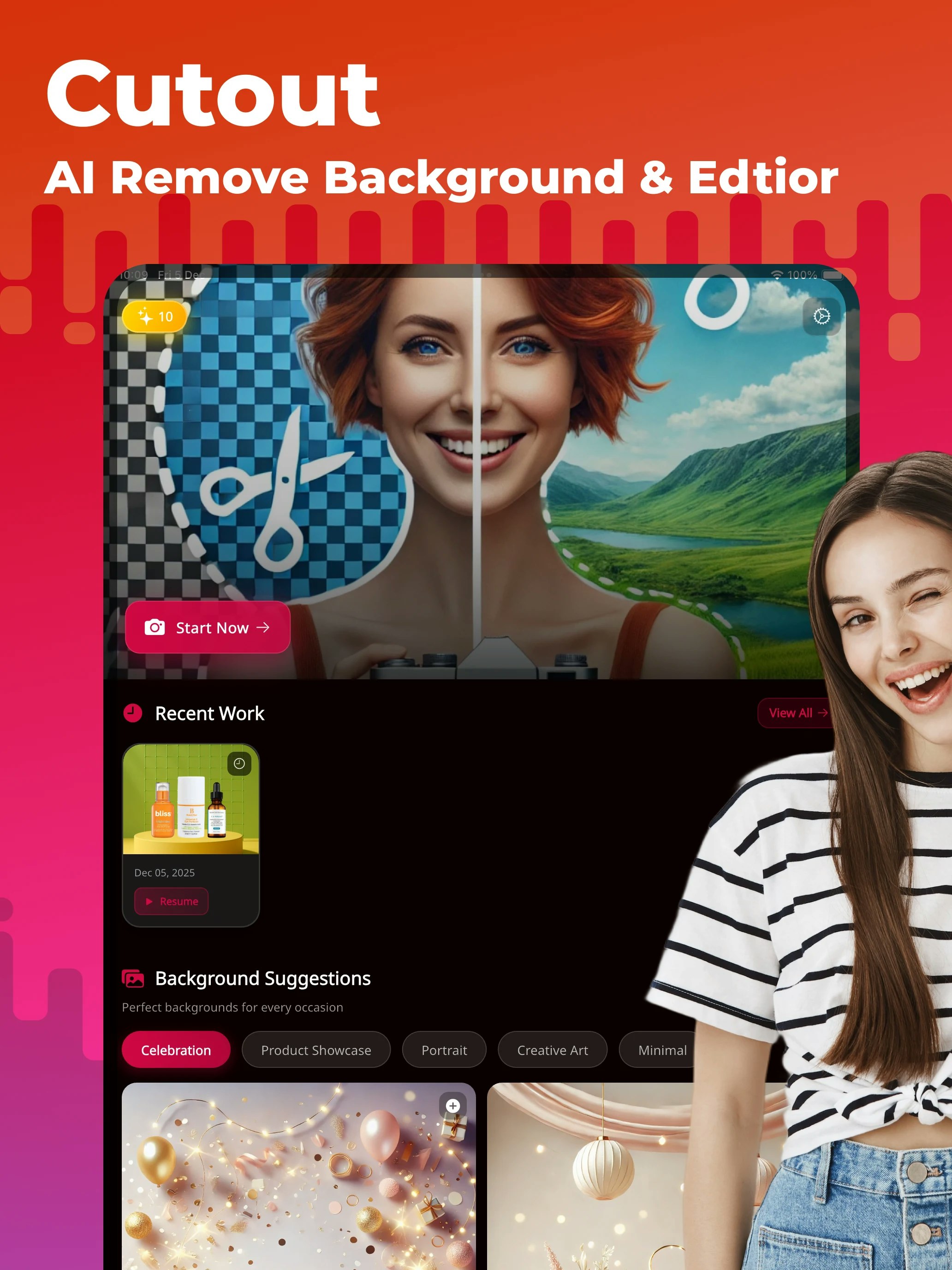 Cutout - Main product screenshot demonstrating key features and user interface