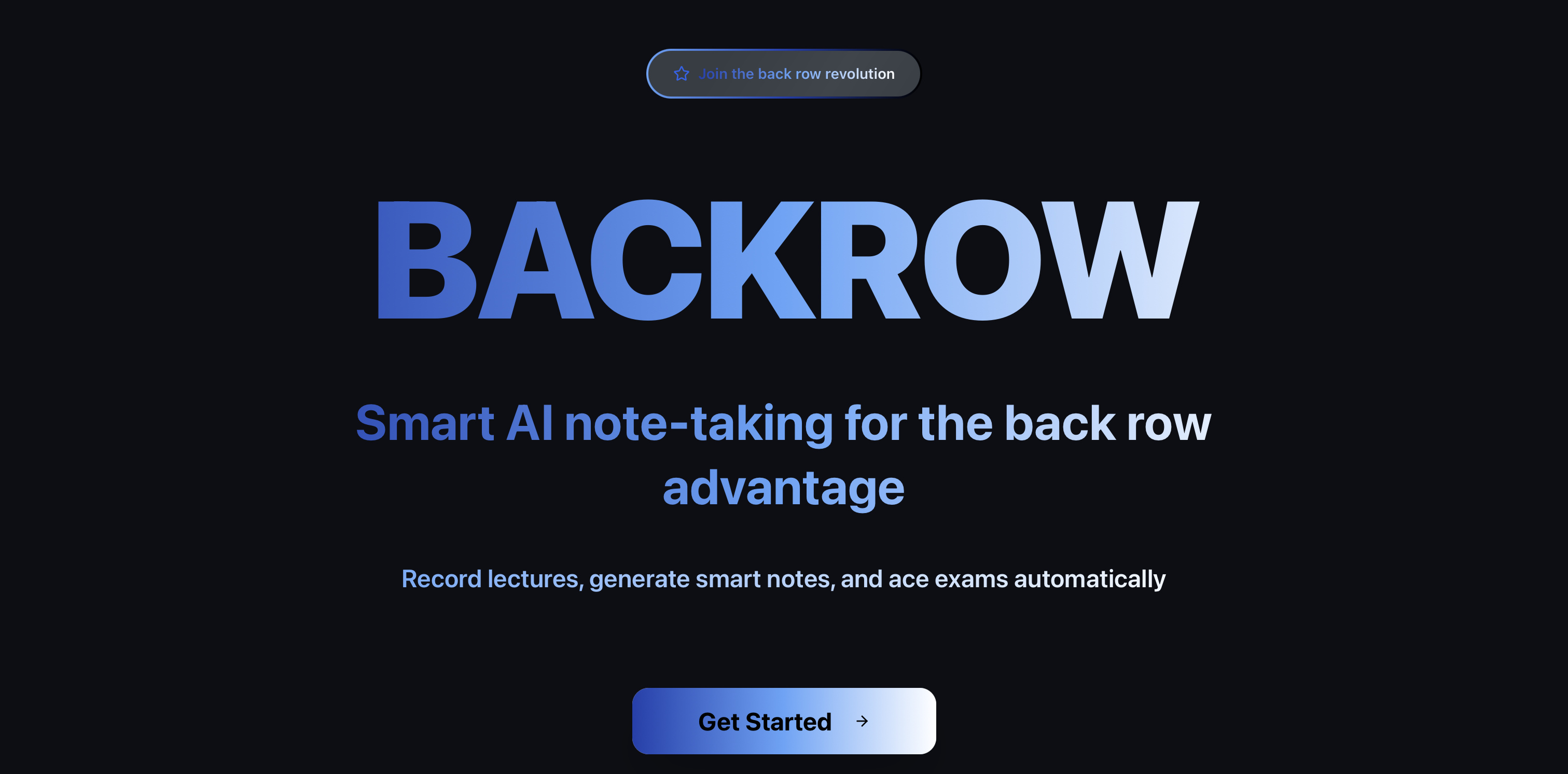 Backrow - Screenshot 2 showing product features and functionality