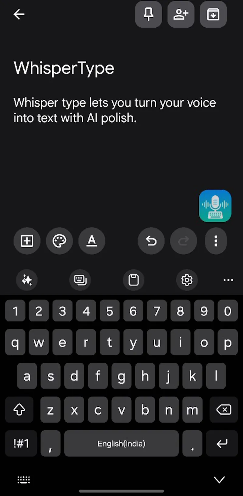 WhisperType screenshot 1