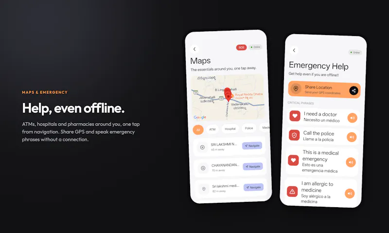 VerbX Travel App screenshot 2