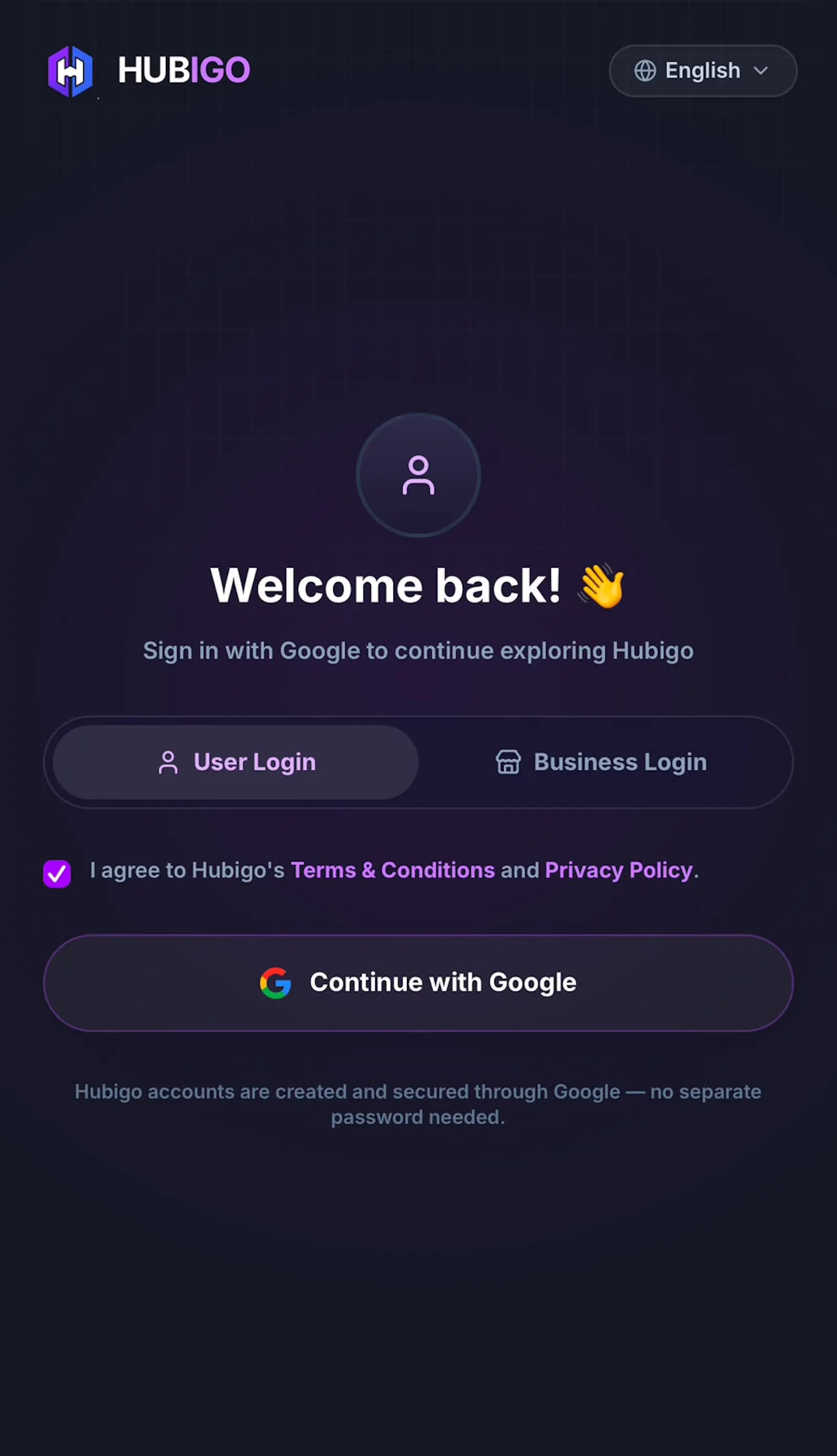Hubigo screenshot 1