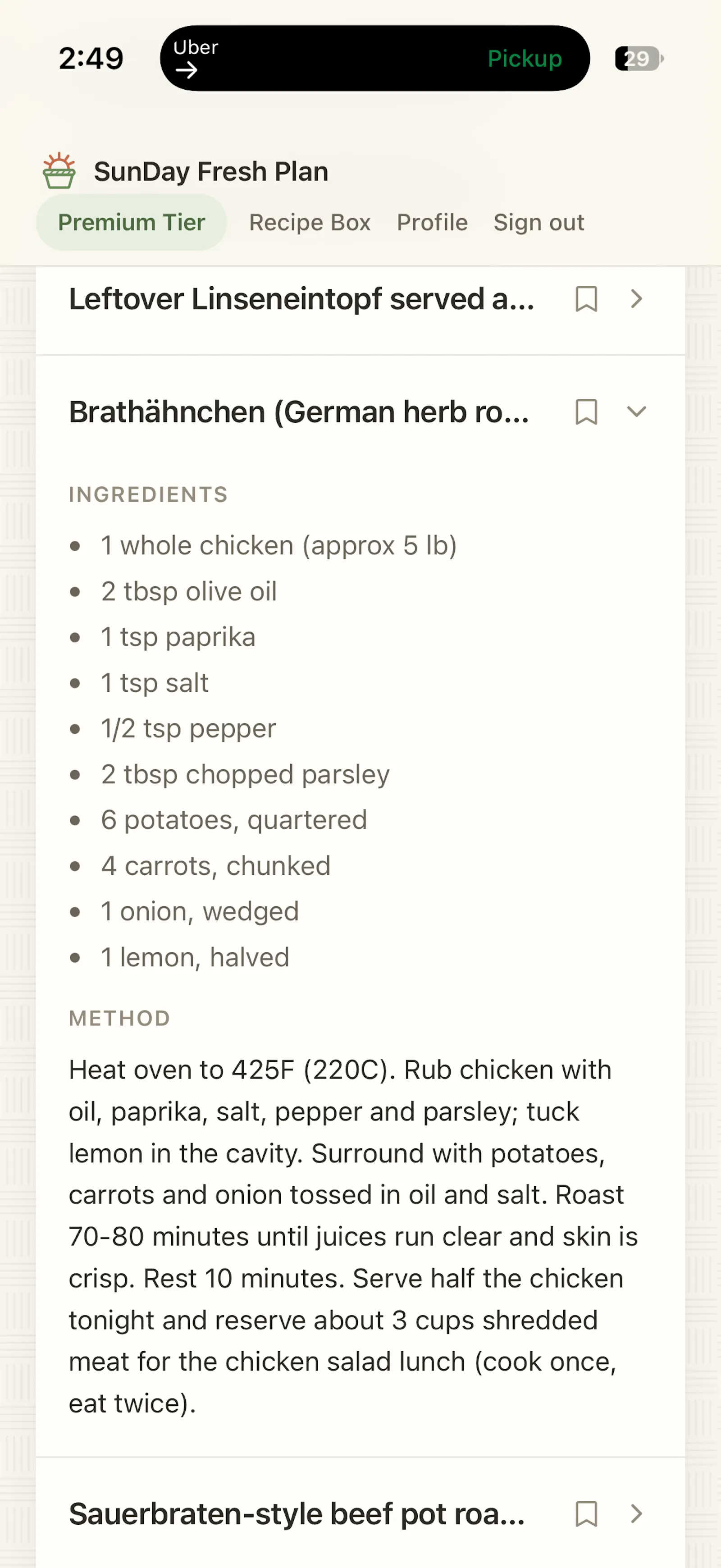 SunDay Fresh Plan screenshot 3