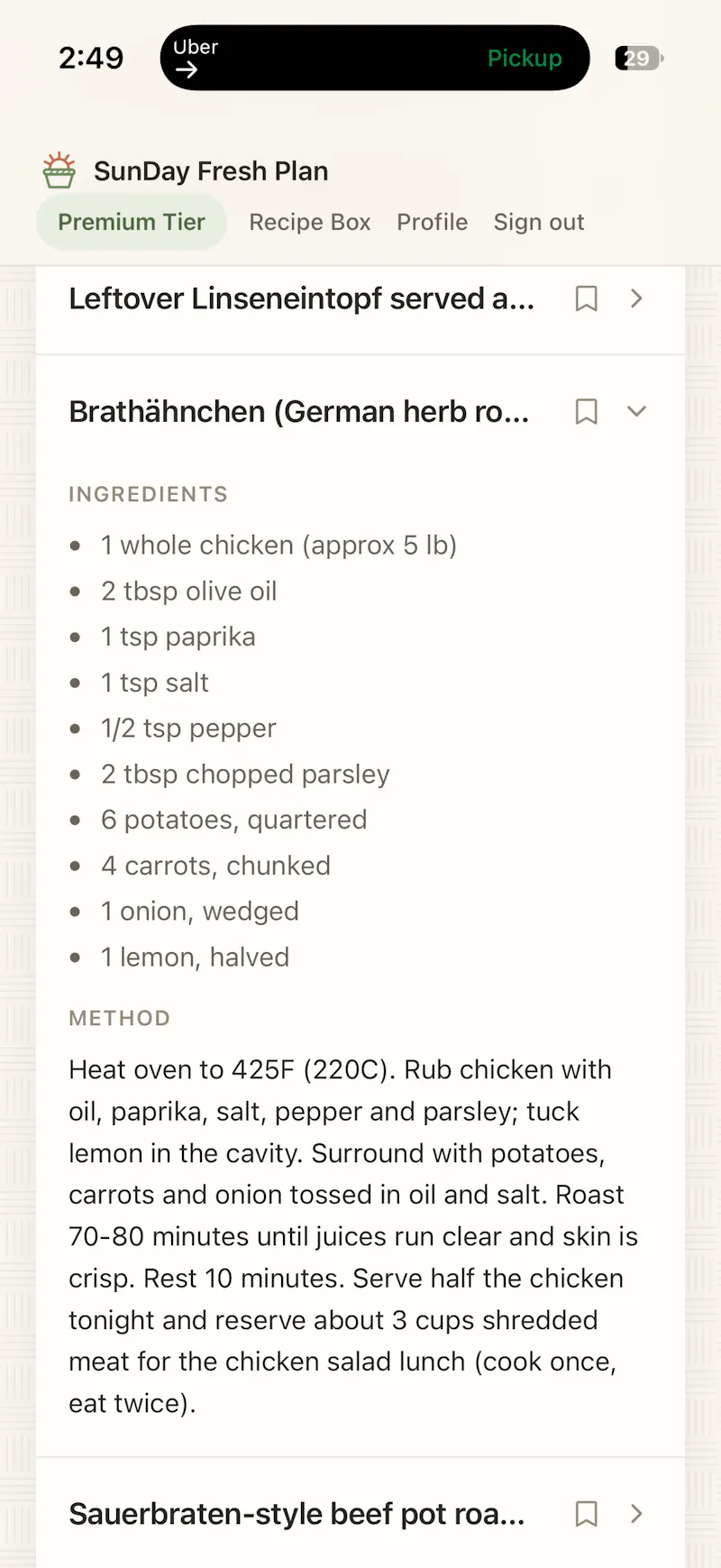 SunDay Fresh Plan screenshot 3