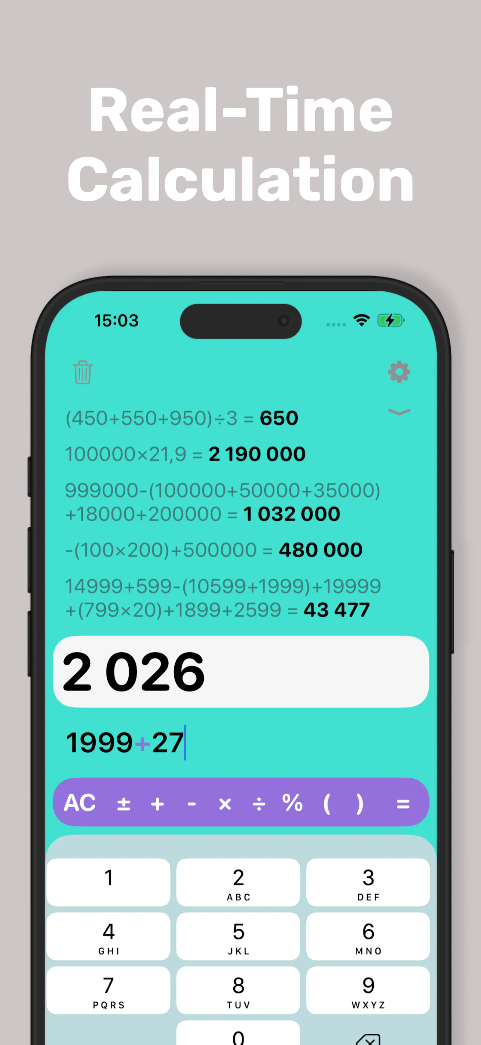 Clear Calc - Native Calculator screenshot 1