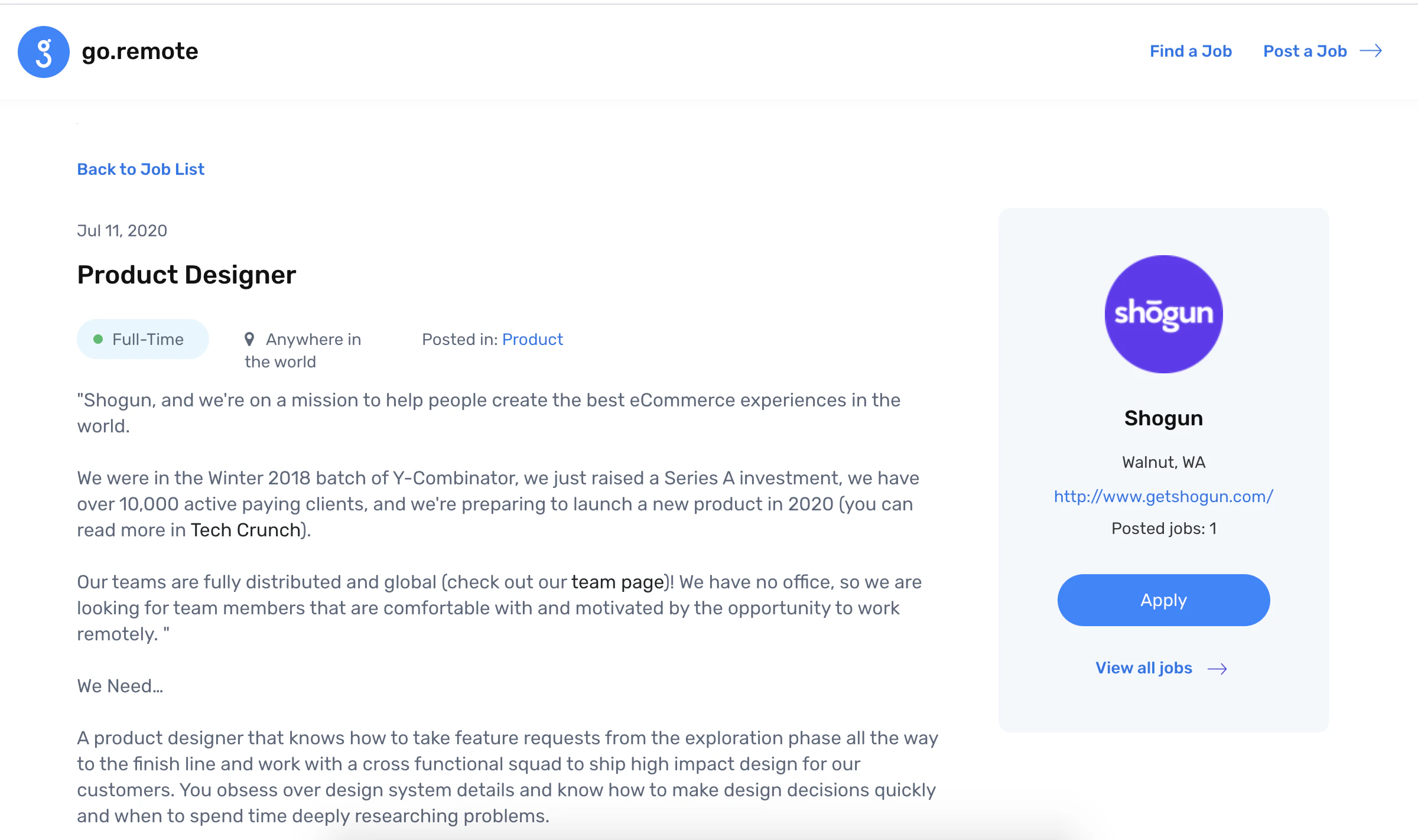 Remote product manager jobs australia information