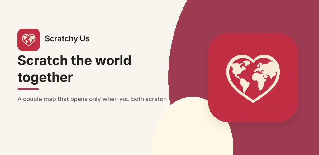 Scratchy Us — A world map for two gallery image