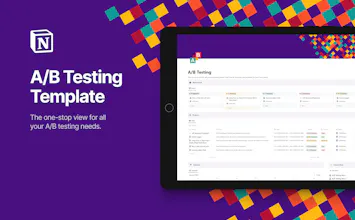 Notion A/B Testing Tracker gallery image