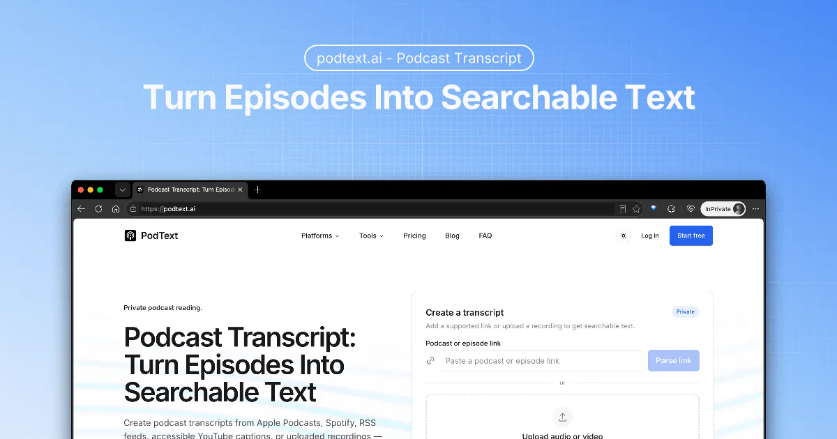PodText gallery image
