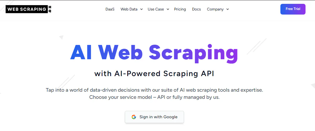 WebscrapingHQ API - Best AI Web Scraper product banner
